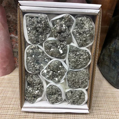 New Arrivals Crystals Raw Gemstone Minerals Healing Stones Natural Pyrite Rough Stone Crystal Set for Sale