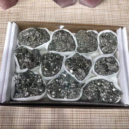 New Arrivals Crystals Raw Gemstone Minerals Healing Stones Natural Pyrite Rough Stone Crystal Set for Sale