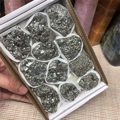 New Arrivals Crystals Raw Gemstone Minerals Healing Stones Natural Pyrite Rough Stone Crystal Set for Sale