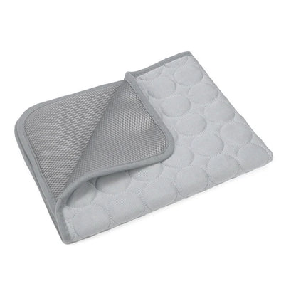Summer Ice Silk Pet Cooling Mat Waterproof Dog Cat Sleeping Pad Anti Slip Washable Sofa Cushion Self Cooling Pet Bed Accessories
